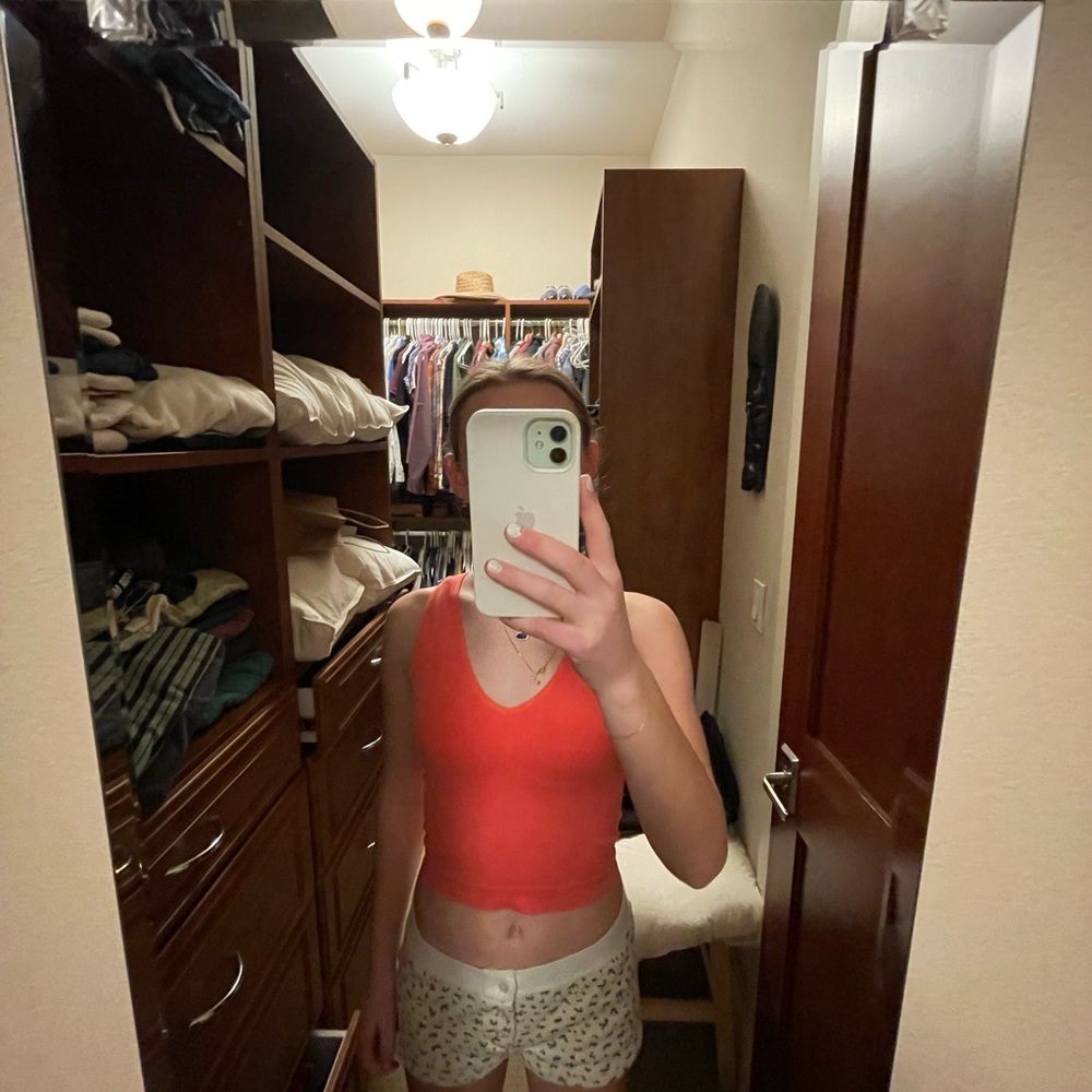 Pink and orange top